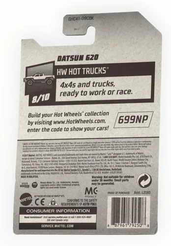 Vista 2 de Hot Wheels 2020 Hw Hot Trucks Datsun 620, Rojo 182/250