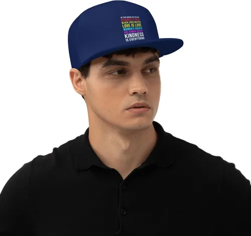Vista 71 de Pride Flag in This House We Believe Science is Real Black Lives Matter Baseball Hats for Men Dad Hat,Black
