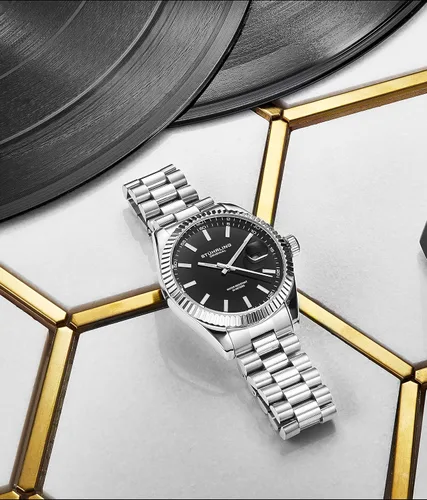 Vista 4 de Stuhrling Original Symphony Regent Coronet Reloj de pulsera de acero inoxidable para hombre