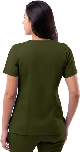 Vista 2 de Adar Pro - Ropa quirúrgica para mujer, con cuello en V elevado