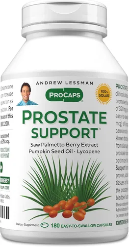 Vista 12 de ANDREW LESSMAN Suplemento de apoyo de próstata para la salud de los hombres, 30 cápsulas blandas, sin aditivos, palma enana americana para hombres