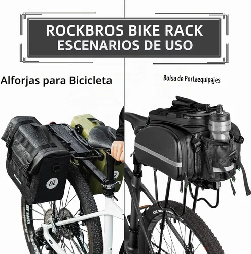Vista 5 de ROCKBROS Portabicicletas Trasero Capacidad 115 lbs