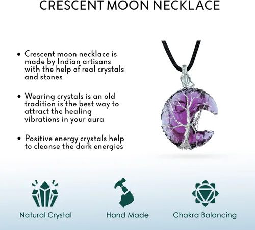 Vista 4 de Crystal Necklace, Crystals, Crystal Gifts, Gemstones, Crystal Pendant, Spiritual Gifts