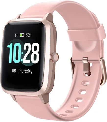 Vista 9 de Reloj inteligente para iPhone/Android, rastreador de actividad física con IP68 impermeable para hombres y mujeres, reloj inteligente con pantalla a