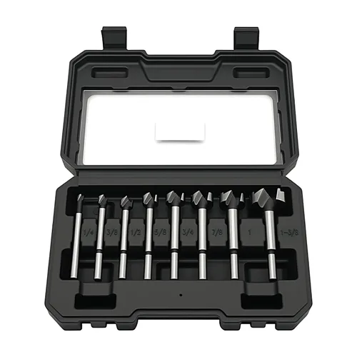 Vista 8 de BeHappy Juego de brocas Forstner con vástago hexagonal, 16 piezas de brocas de madera con vástago multicara para carpintería, abridor de barrena