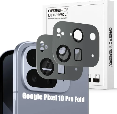 Vista 54 de Orzero Paquete de 2 protectores de lente de cámara compatibles con Google Pixel 9 Pro XL, protector de cámara de metal y vidrio de alta calidad