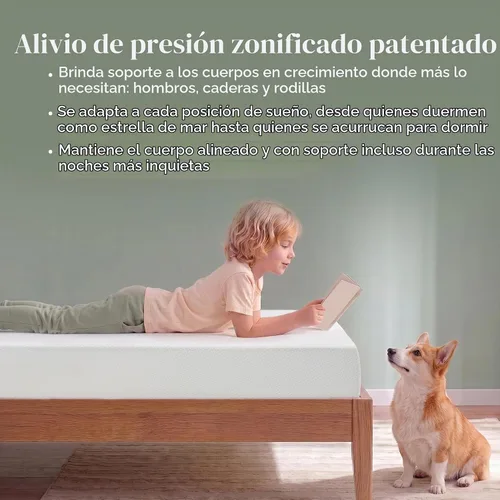 Vista 6 de Zinus - Colchón de espuma viscoelástica de té verde de 5 pulgadas, tamaño individual [Nueva versión], sin fibra de vidrio, sensación medianamente