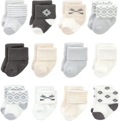 Vista 106 de Hudson Baby - Calcetines de algodón para bebés recién nacidos y Terry para niñas bebés