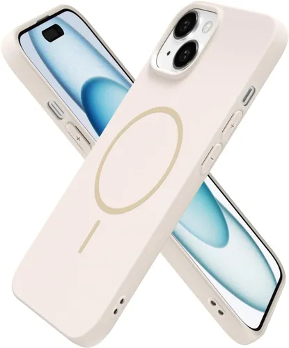 Vista 62 de Oakxco Funda de Silicona Mag Safe para iPhone 12 Pro Max, Funda Magnética Delgada y Fina Compatible con Carga Inalámbrica MagSafe, Bonita Funda