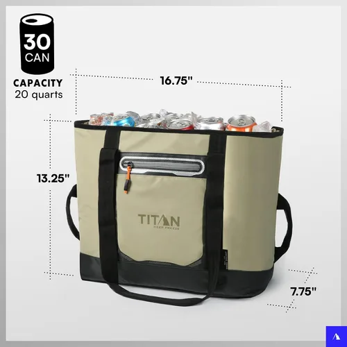 Vista 4 de Titan by Arctic Zone Deep Freeze 30 Can Insulated Tote Bag