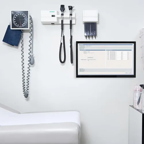 Vista 7 de VIVO MOUNT-VW01A - Soporte de pared articulado de altura ajustable para monitor individual de 17 a 32 pulgadas, para estaciones de trabajo de pie