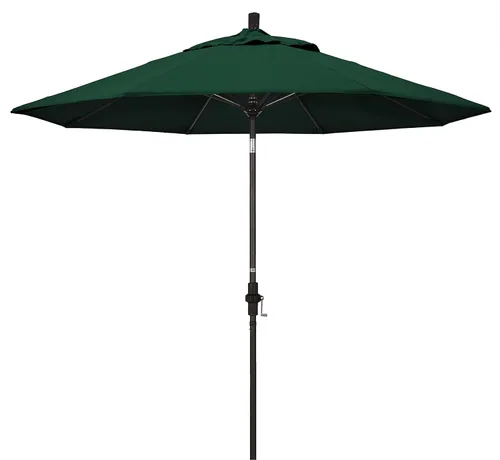 Vista 17 de California Umbrella GSCUF908117-5410 - Sombrilla redonda de 9 pies con poste de aluminio y varillas de fibra de vidrio para patio, 9 pies