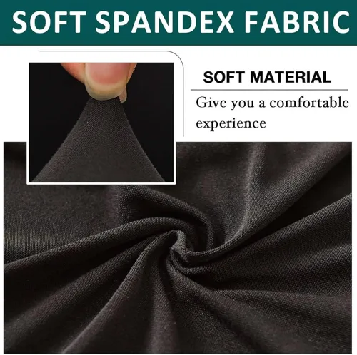 Vista 3 de Funda elástica para silla moderna de mediados de siglo, funda para silla de acento sólido, sillón individual de tela para sala de estar, dormitorio