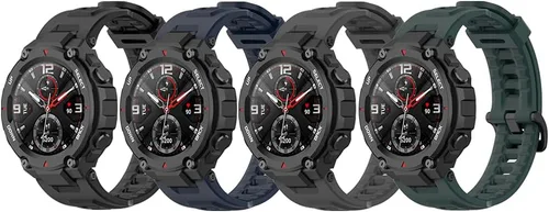 Vista 2 de QGHXO Correa para Amazfit T-Rex, correa de repuesto de silicona suave para reloj inteligente Amazfit T-Rex/T-Rex Pro