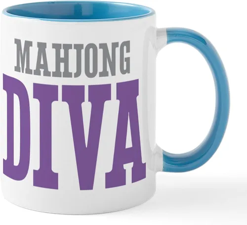 Vista 22 de CafePress Mahjong Mugs - Taza de café de cerámica de 11 oz (11.0 fl oz)