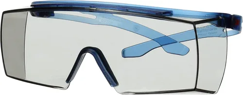 Vista 10 de 3M Gafas de seguridad, serie SecureFit 3700, paquete de 1, antiarañazos, se adaptan sobre lentes, lentes grises para interiores y exteriores