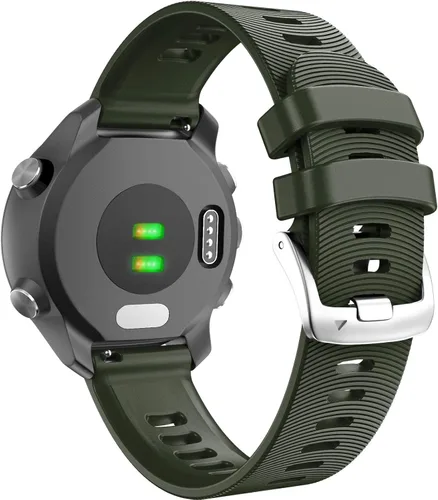 Vista 12 de ANCOOL Correa de reloj Garmin Forerunner 245/165/55/645, correa de reloj deportiva de silicona de 0.787 pulgadas compatible con Garmin Vivoactive