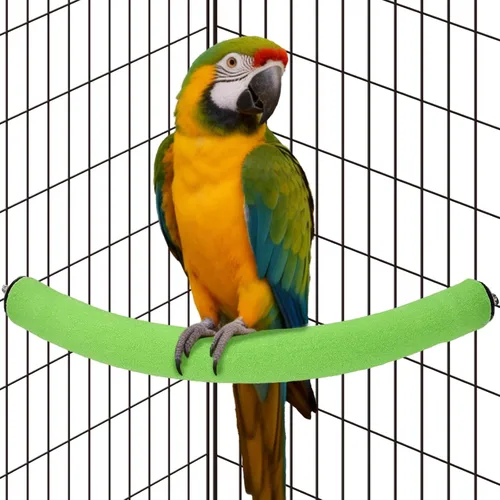 Vista 8 de Rypet Percha para Loros de Superficie Rugosa - Perchas de Arena de Cuarzo para Jaula de Pájaros para Pequeños Periquitos, Cacatúas, Conures