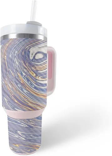 Vista 24 de MightySkins - Funda de fibra de carbono compatible con el vaso Stanley The Quencher H2.0 FlowState de 40 onzas, vida útil, acabado de fibra