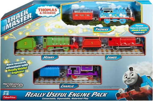 Vista 6 de Multi-pack de trenes de juguete Thomas & Friends Trackmaster motorizados