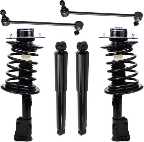 Vista 26 de Detroit Axle - Kit de puntales delanteros de 6 piezas para Ford Escape 2014-2019, 2 puntales y muelles helicoidales, 2 enlaces de barra