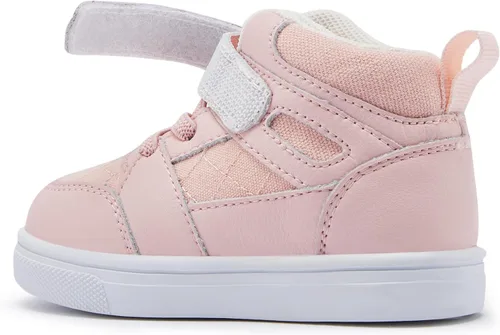 Vista 4 de BMCiTYBM Zapatos de bebé para niños y niñas, zapatos para caminar para niños pequeños, zapatos ligeros antideslizantes para 6, 9, 12, 18, 24 meses