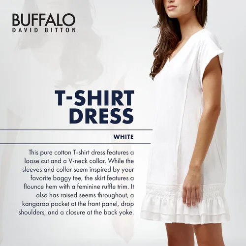 Vista 3 de Buffalo David Bitton Vestido tipo camiseta para mujer