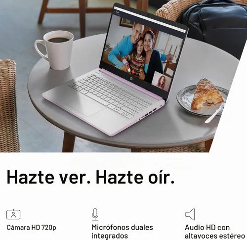Vista 7 de HP Laptop Essential 2026 Edition, Intel CPU, 128GB de almacenamiento
