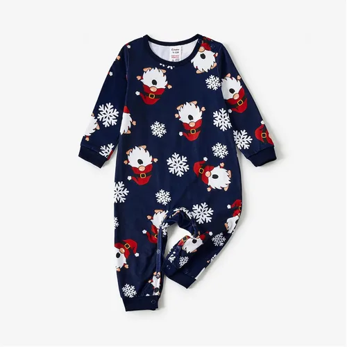 Vista 4 de PATPAT Pijamas de Navidad para la familia, conjuntos de pijamas navideños a juego para la familia con el bebé