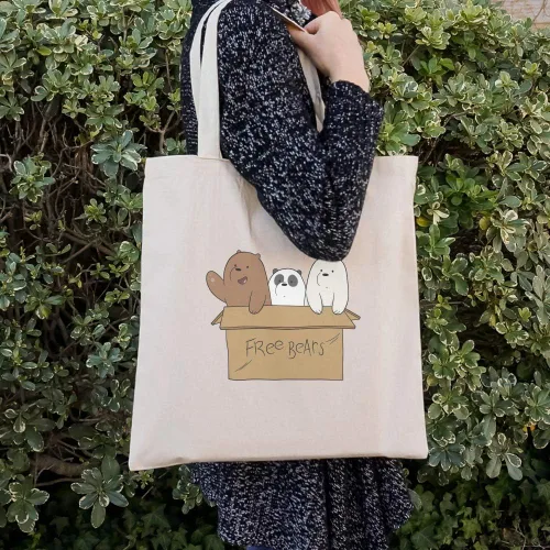 Vista 2 de GRAPHICS & MORE We Bare Bears Baby Bears - Bolsa reutilizable de viaje, Multi