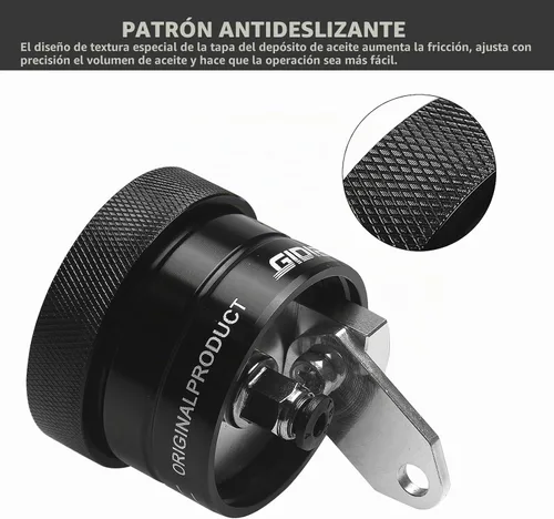 Vista 5 de Lubricador de Cadena Universal para Motocicleta, Engrasador Automático con Control Manual, Parte de Aceite para Moto (Negro)