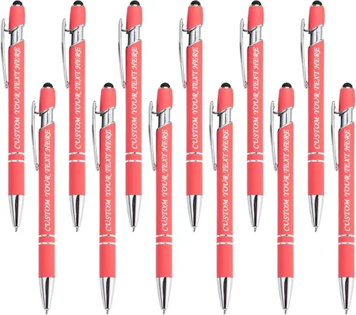 Vista 128 de VectWaby - Bolígrafos personalizados a granel, bolígrafo grabado con nombre, logotipo, lápiz capacitivo para pantallas táctiles, a granel