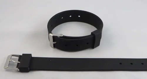 Vista 2 de Pulsera de identificación y demencia de Alzheimers de alta calidad grabado láser oscuro gratuito personalizado Caucho Silicona