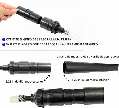 Vista 3 de MaximalPower Mini/Micro Aspiradora Kit de Herramientas de Accesorio 8 Piezas Set