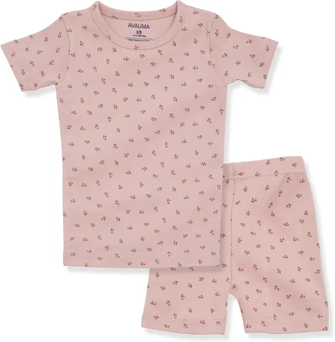 Vista 106 de AVAUMA Conjunto de pijama de algodón para bebés y niñas de 6 meses a 7 años