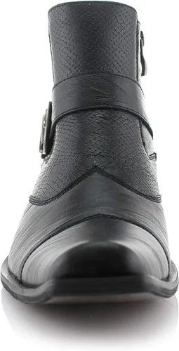 Vista 5 de Ferro Aldo Alejandro MFA606326 - Botas de vestir de espuma viscoelástica para hombre, estilo casual, con hebilla de alta occidental, botas de vestir
