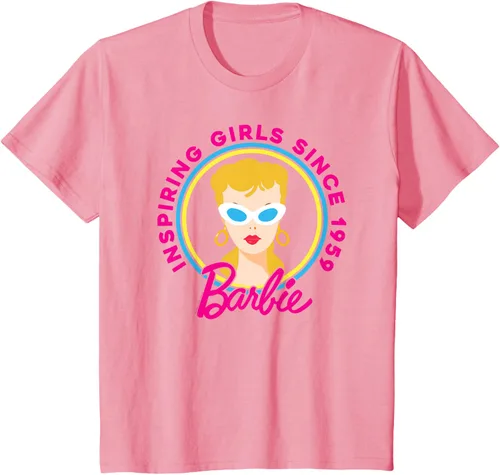 Vista 50 de Barbie - Camiseta inspiradora del 60 aniversario para niñas desde los 59 Negro