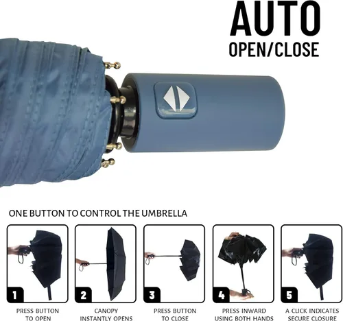 Vista 7 de SY COMPACT Paraguas de viaje automático