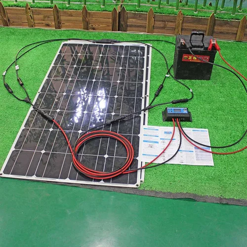 Vista 8 de Kit de panel solar y 300 W, 200 W, 100 W, paneles solares flexibles, módulo de cargador de batería de alta eficiencia, 100 W