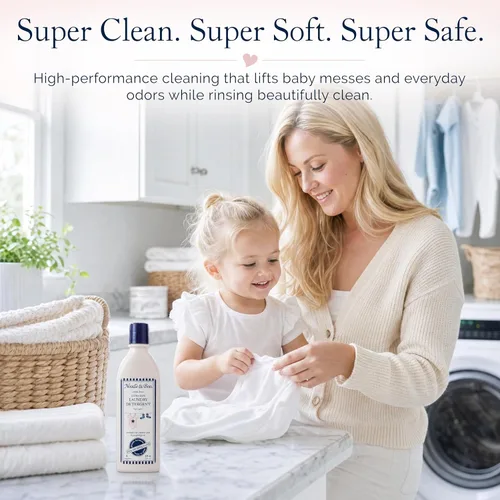 Vista 7 de Noodle & Boo Baby Laundry Essentials - Detergente para ropa ultra seguro