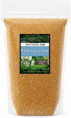 Vista 7 de Semillas de trébol blanco - Semillas prémium de Willamette Valley, cultivadas en Oregon, sin recubrimientos, sin semillas de malas hierbas (1 libra)