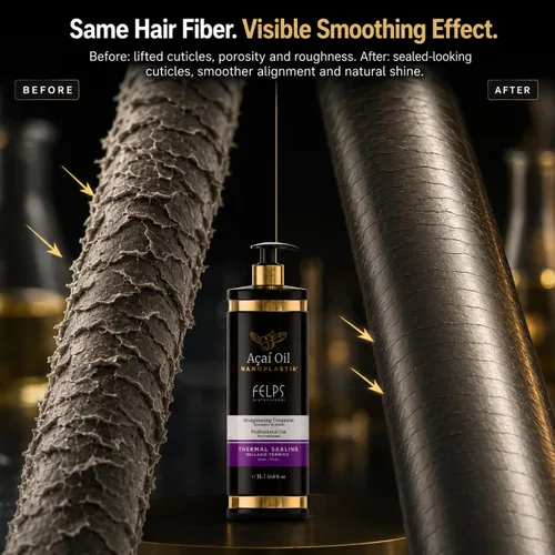 Vista 3 de Felps Omega Zero Black Nanoplastia - Tratamiento para alisar el cabello, 33.8 fl oz/33.8 oz