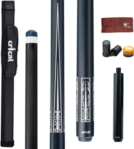 Vista 22 de CRICAL Carbon Fiber Pool Cue Stick 58in Low Deflection Billiard Cue