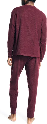 Vista 2 de Nautica Conjunto de pantalón de pijama Waffle para hombre