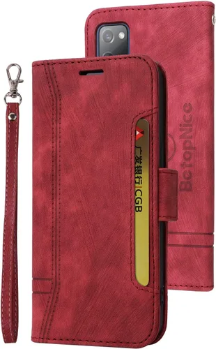 Vista 39 de Funda tipo cartera para Samsung Galaxy S20, piel sintética, con función atril, ranuras para tarjetas, funda plegable con tapa, funda protectora