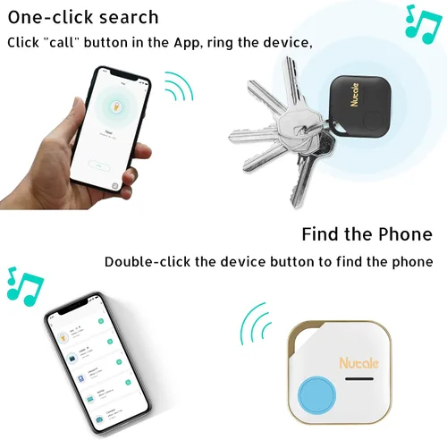 Vista 4 de Etiqueta de búsqueda de llaves profesional, localizador de artículos con Bluetooth, compatible con iOS y Android, compatible con llaves, carteras