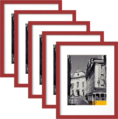 Vista 83 de eletecpro Juego de 5 marcos de fotos de 8 x 10 pulgadas, collage de fotos, decoración de pared, fotos de 5 x 7 con paspartú o de 8 x 10 pulgadas sin