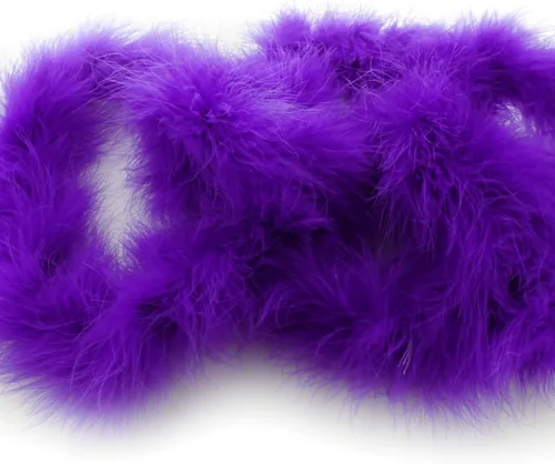 Vista 6 de HairBow Center LLC Boa de plumas de marabú flaco - 2 yardas - Negro