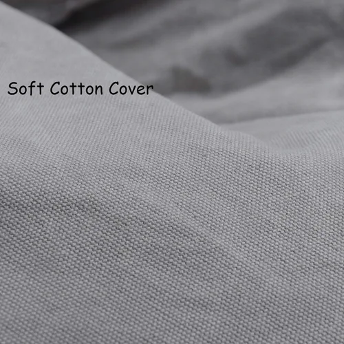Vista 7 de Juego de puf suave y otomano, esponja autoinflada, sin frijoles, para niños y adultos, silla de dormitorio para interiores y exteriores, color gris