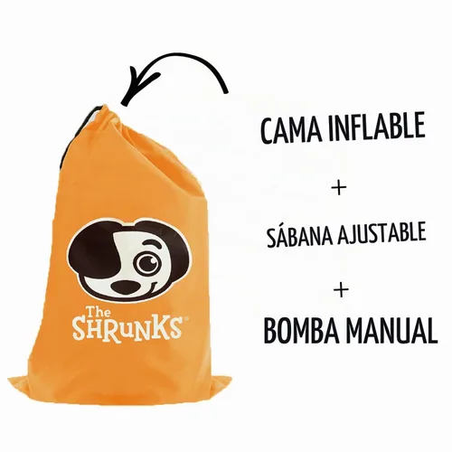 Vista 4 de The Shrunks Cama infantil de viaje con parachoques de seguridad Cama inflable portátil para niños con rieles Colchón de aire junior Colchón